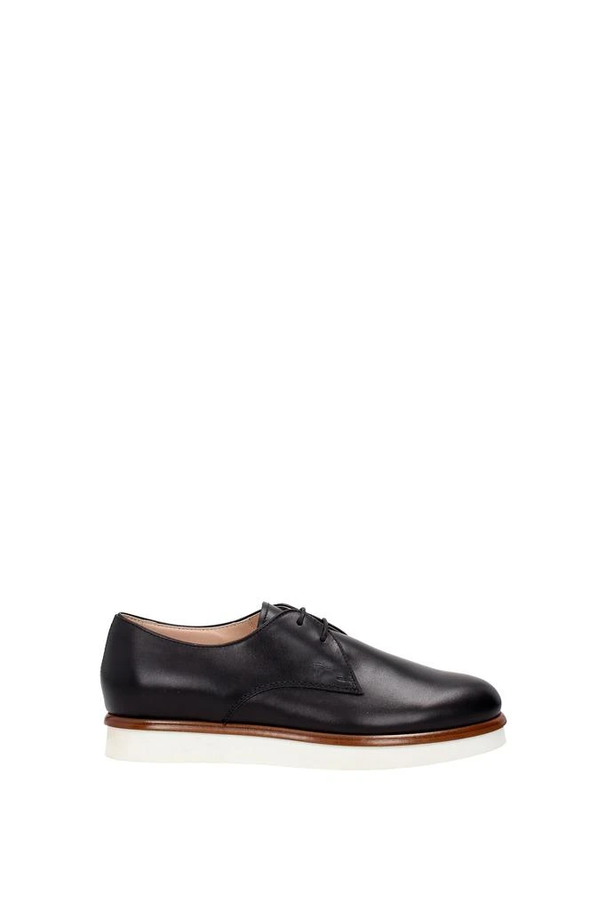 商品Tod's|Lace up and Monkstrap Leather Black,价格¥1318,第1张图片