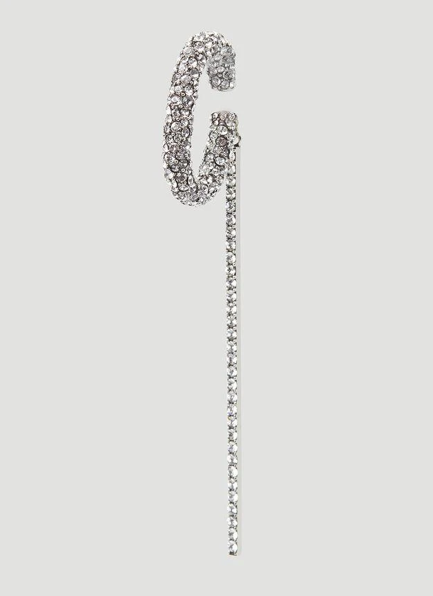 商品Alexander McQueen|Embellished Pendant Ear Cuff in Silver,价格¥2288,第1张图片