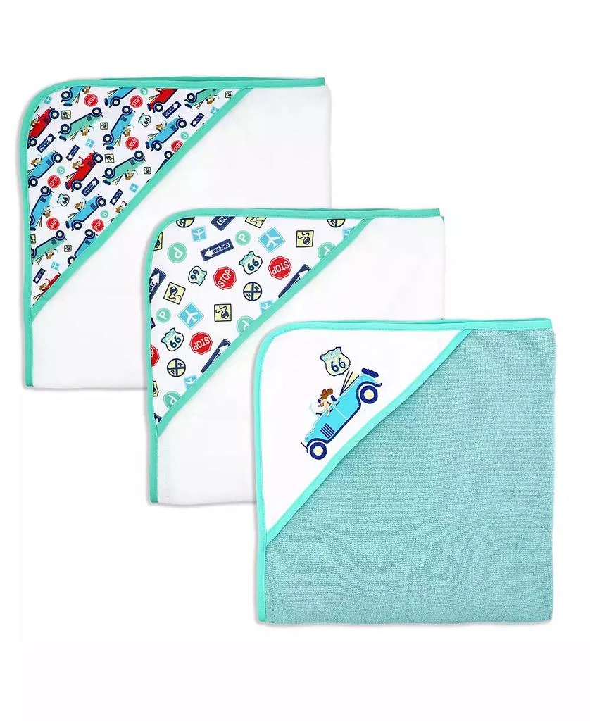 商品3 Stories Trading|Baby Boys and Girls Travel Hooded Towels, Pack of 3,价格¥193,第1张图片