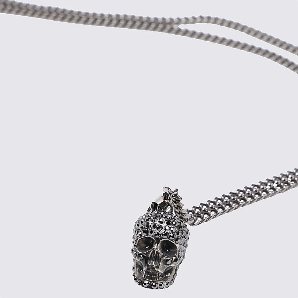 商品Alexander McQueen|ALEXANDER MCQUEEN SILVER-TONE BRASS NECKLACE,价格¥1895,第2张图片详细描述