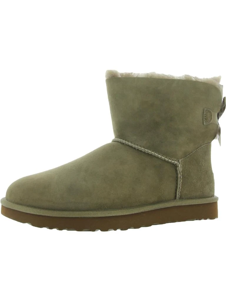 商品UGG|Mini Bailey Bow II Womens Suede Shearling Winter Boots,价格¥739,第1张图片