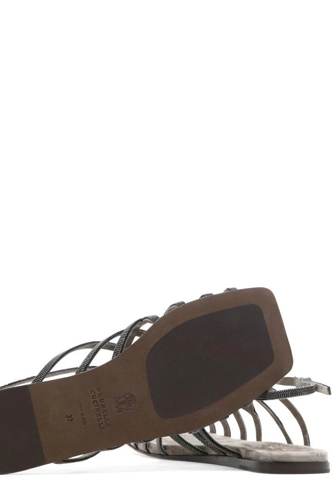 商品Brunello Cucinelli|Brunello Cucinelli Monile Ankle Strap Sandals,价格¥6866,第5张图片详细描述