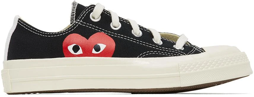 商品Comme des Garcons|Black Converse Edition Half Heart Chuck 70 Low Sneakers,价格¥1205,第1张图片