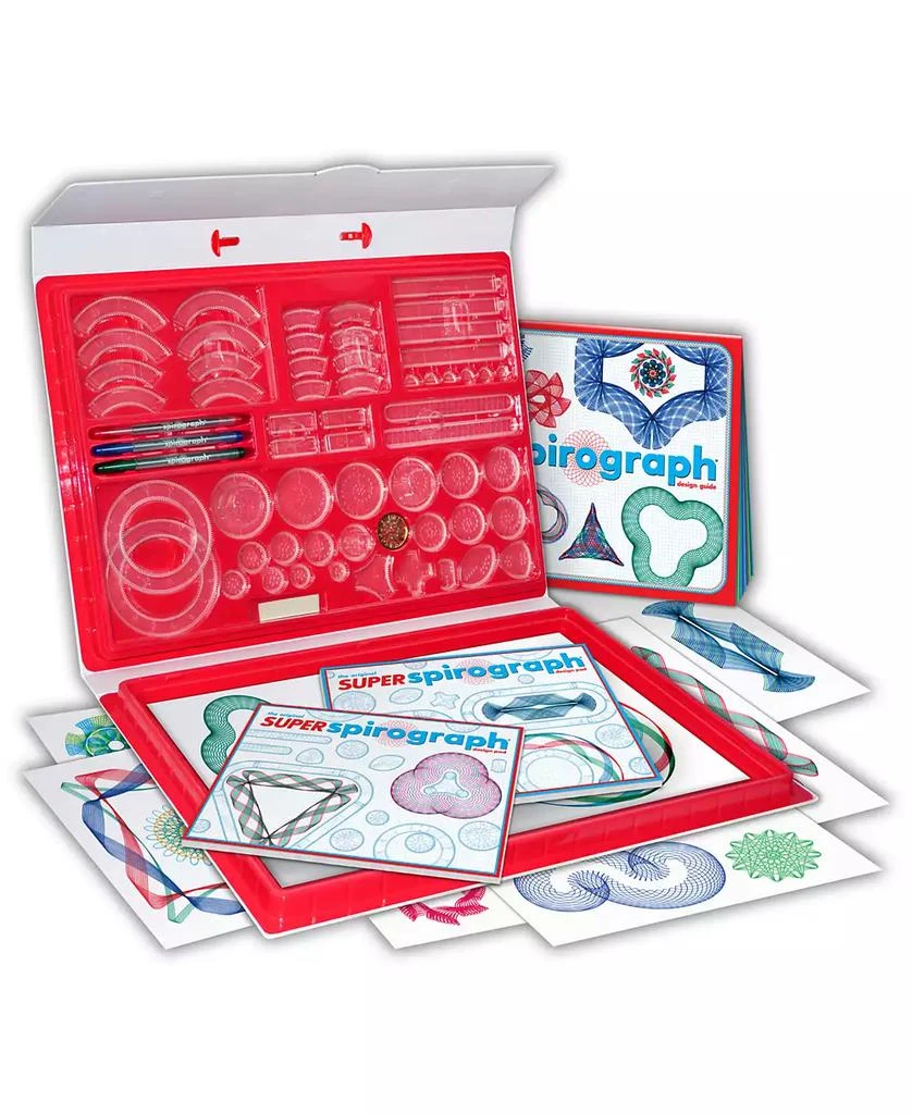 商品MasterPieces Puzzles|Spirograph Super Spirograph Design Set,价格¥322,第5张图片详细描述