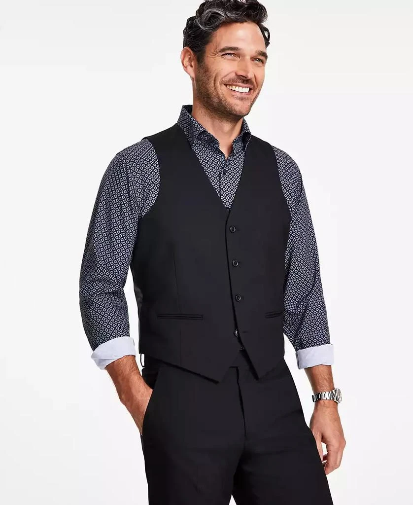 商品Alfani|Men's Classic-Fit Stretch Solid Suit Vest, Created for Macy's,价格¥131,第1张图片
