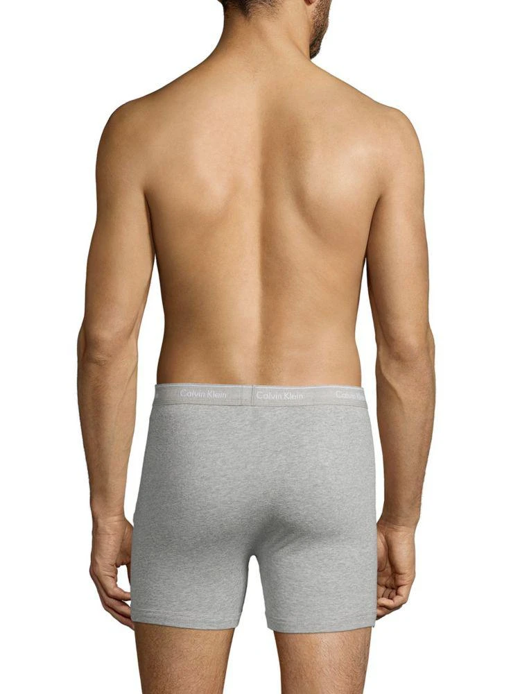 商品Calvin Klein|3-Pack Logo Cotton Boxer Briefs,价格¥188,第3张图片详细描述