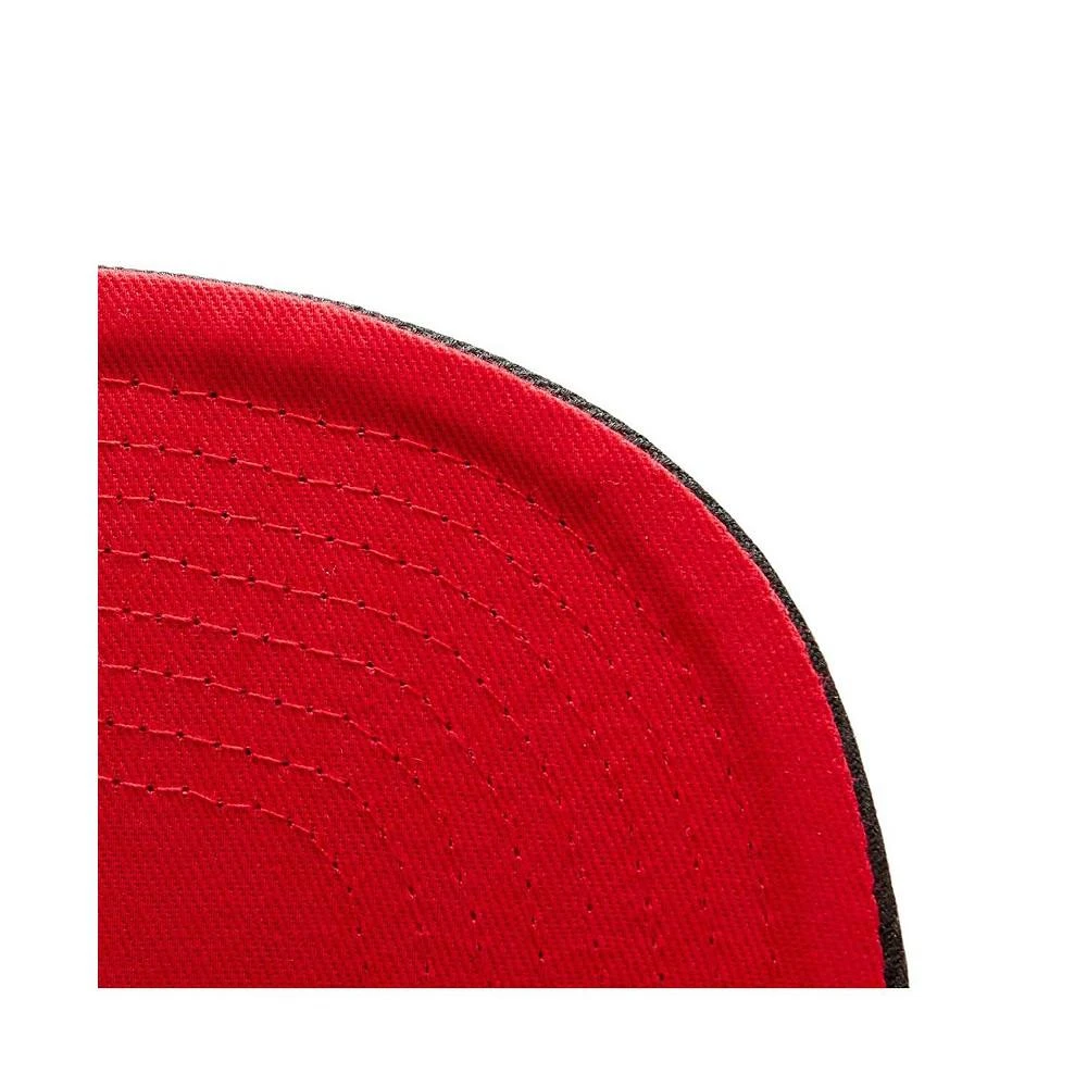 商品Mitchell and Ness|Men's Black Philadelphia 76ers Bred Snapback Adjustable Hat,价格¥240,第2张图片详细描述