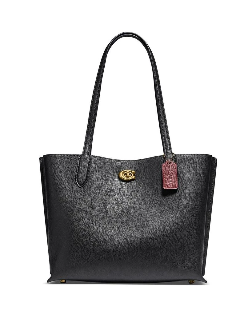 商品Coach|Willow Medium Pebble Leather Tote,价格¥2634,第1张图片