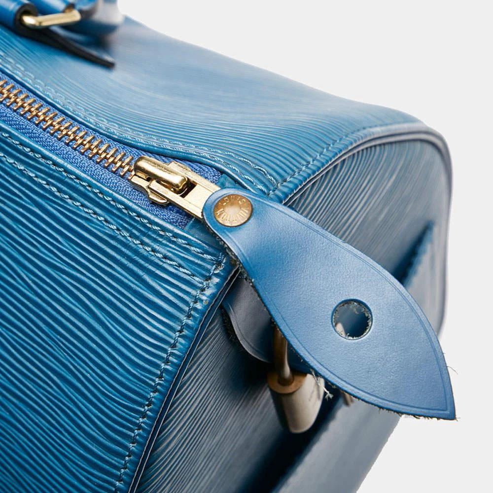 Louis Vuitton Blue Epi Leather Speedy 30 Satchel Bag  商品