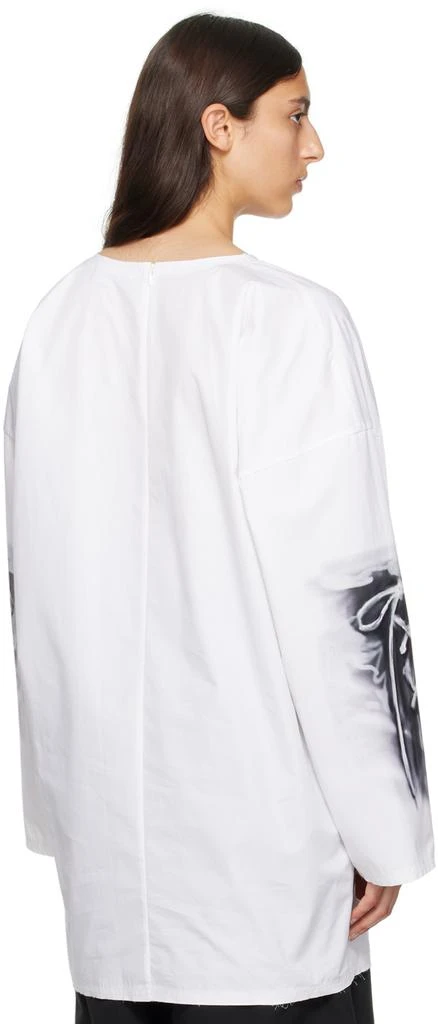 商品We11done|White Raw Edge Long Sleeve T-Shirt,价格¥1716,第3张图片详细描述