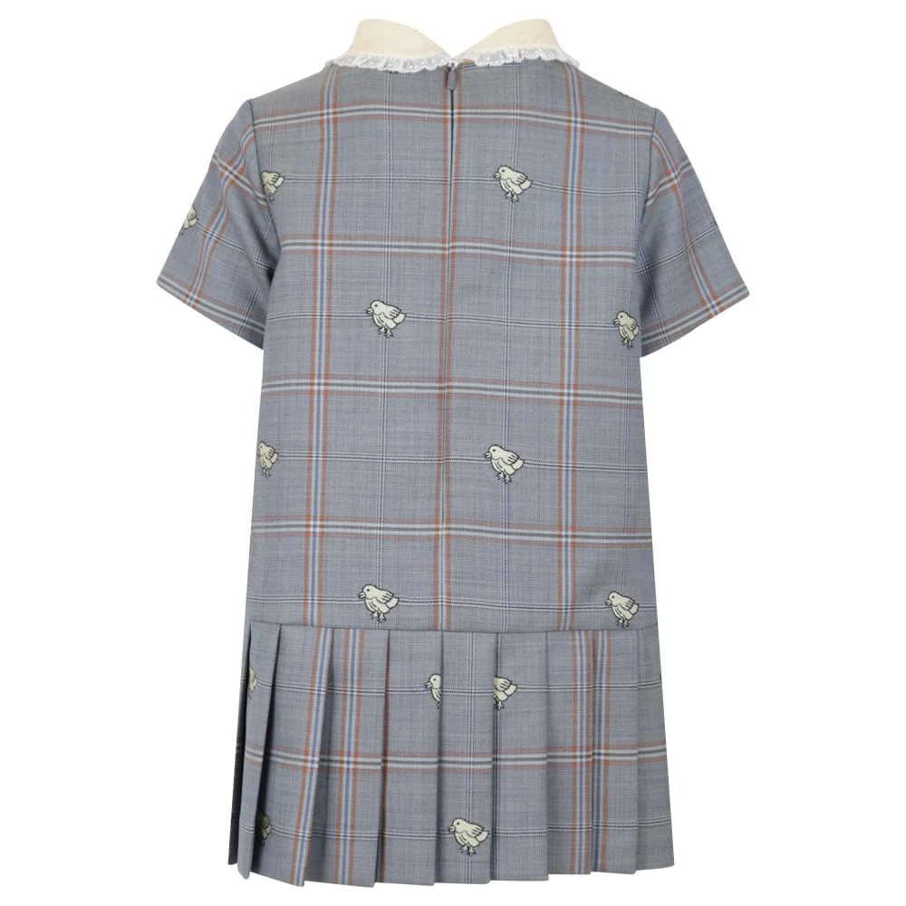 商品Gucci|Plaid Chick Dress Navy,价格¥2640,第3张图片详细描述