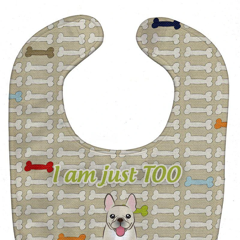 商品Caroline's Treasures|Too Cute French Bulldog Baby Bib,价格¥83,第1张图片