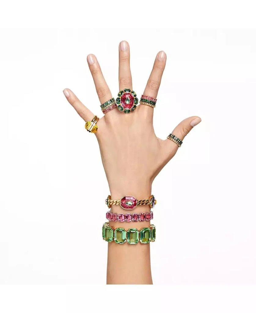 Crystal Round Cut Yellow Matrix Ring 商品