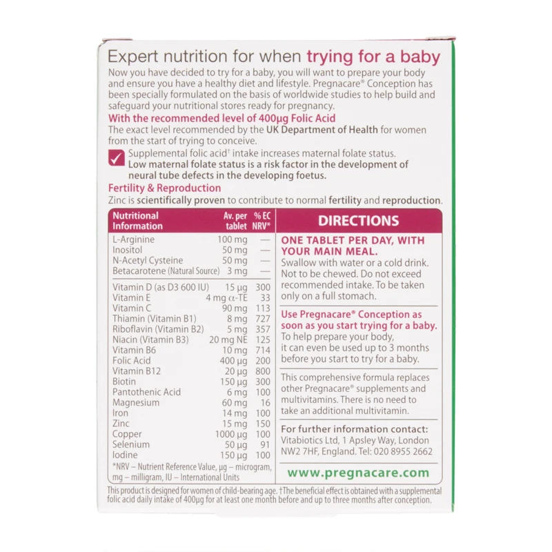 Vitabiotics 维百莱 女士备孕综合营养片 30片 商品