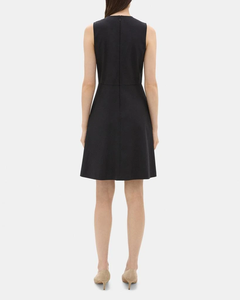 商品Theory|Split Front Dress In Sevona Stretch Wool,价格¥1416,第3张图片详细描述