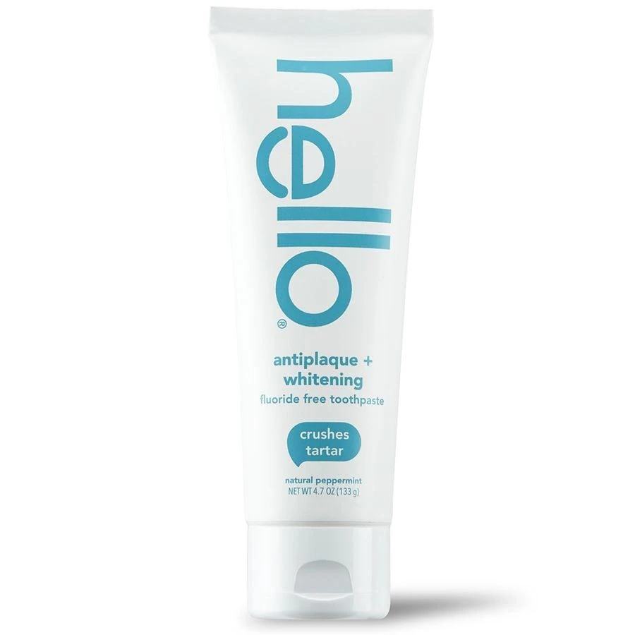 商品Hello|Antiplaque + Whitening Fluoride Free Toothpaste,价格¥45,第2张图片详细描述