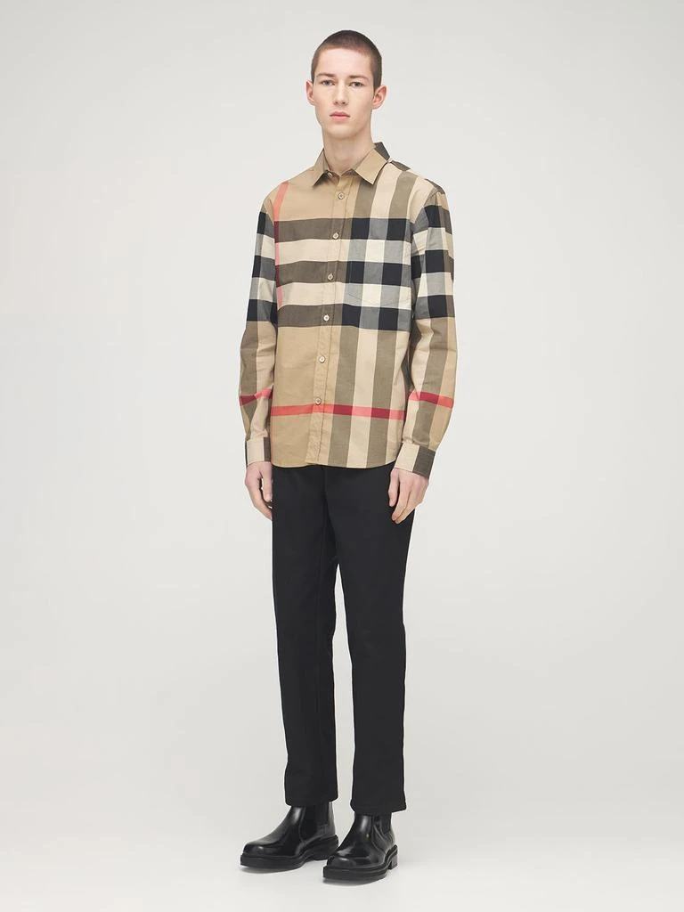 商品Burberry|Somerton Check Print Cotton Poplin Shirt,价格¥4963,第1张图片详细描述