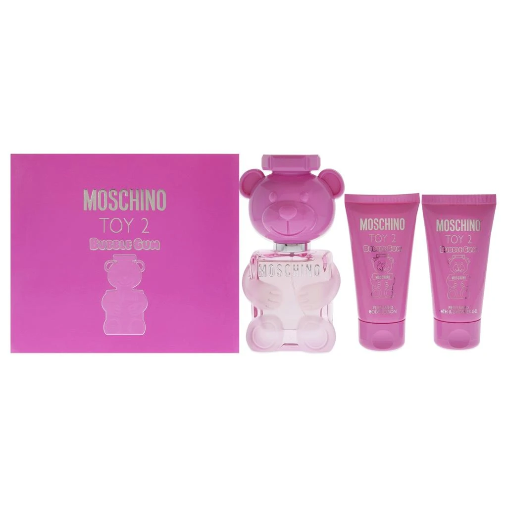商品Moschino|Toy 2 Bubble Gum by  for Women - 3 Pc Gift Set 1.7oz EDT Spray, 1.7oz Body Lotion, 1.7oz Bath and Shower Gel,价格¥409,第3张图片详细描述