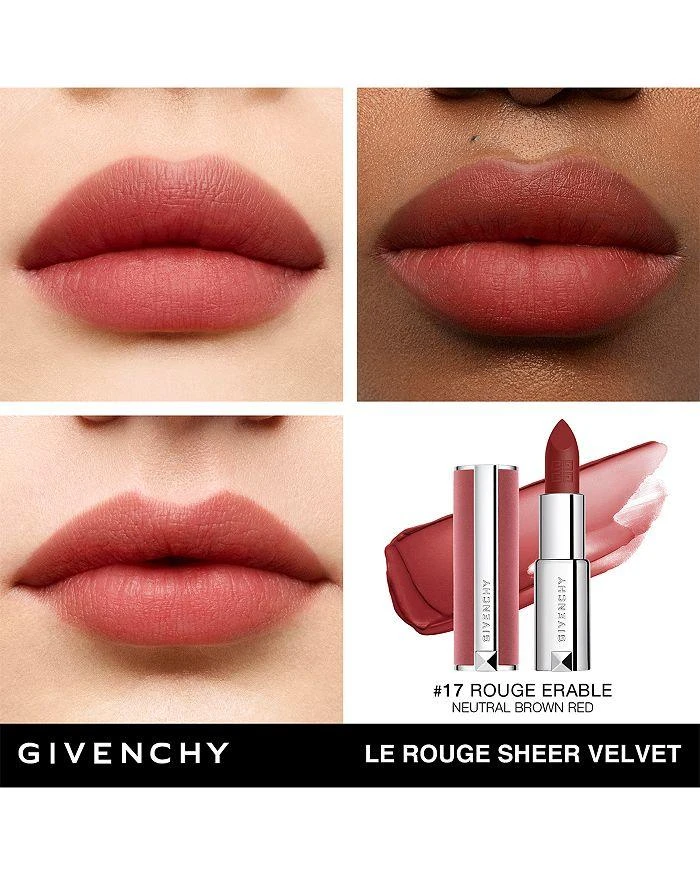 商品Givenchy|Le Rouge Sheer Velvet Matte Lipstick,价格¥330,第2张图片详细描述