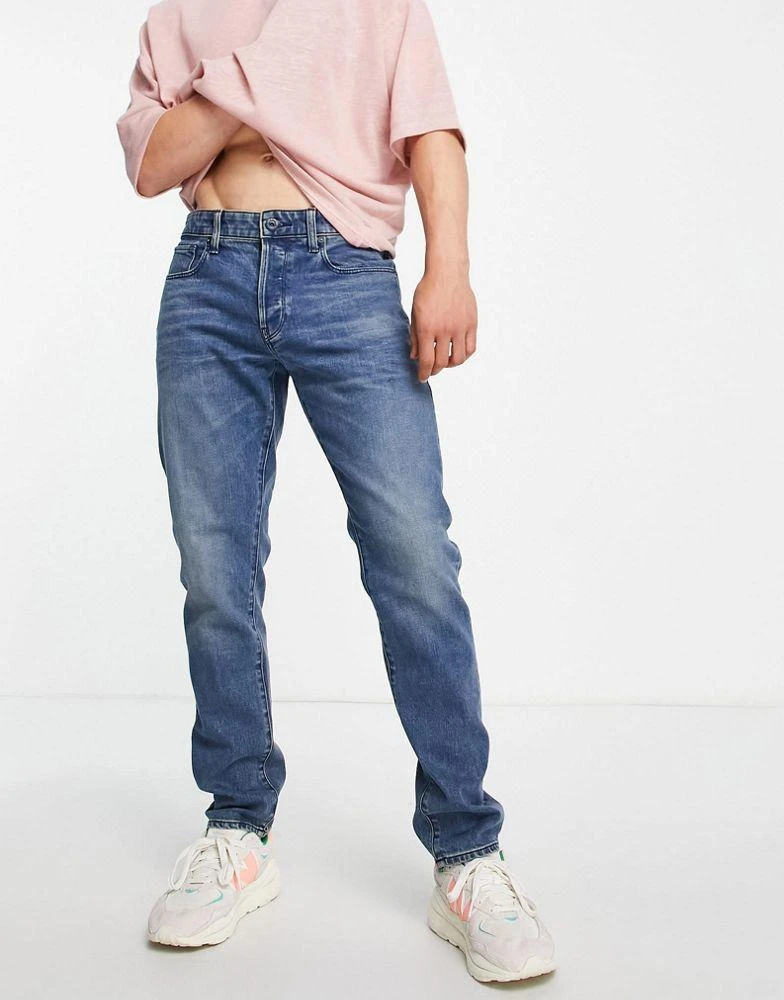 商品G-Star|G-Star D-Staq 3D slim fit jeans in mid wash,价格¥868,第1张图片