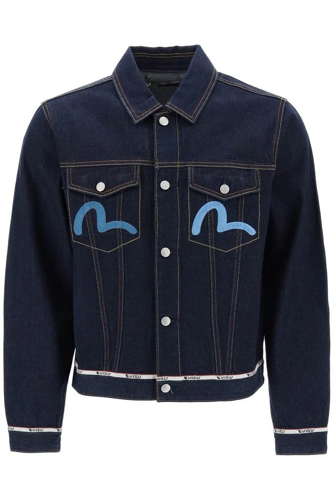 商品Evisu|DENIM JACKET WITH BACK EAGLE EMBROIDERY,价格¥1594,第1张图片