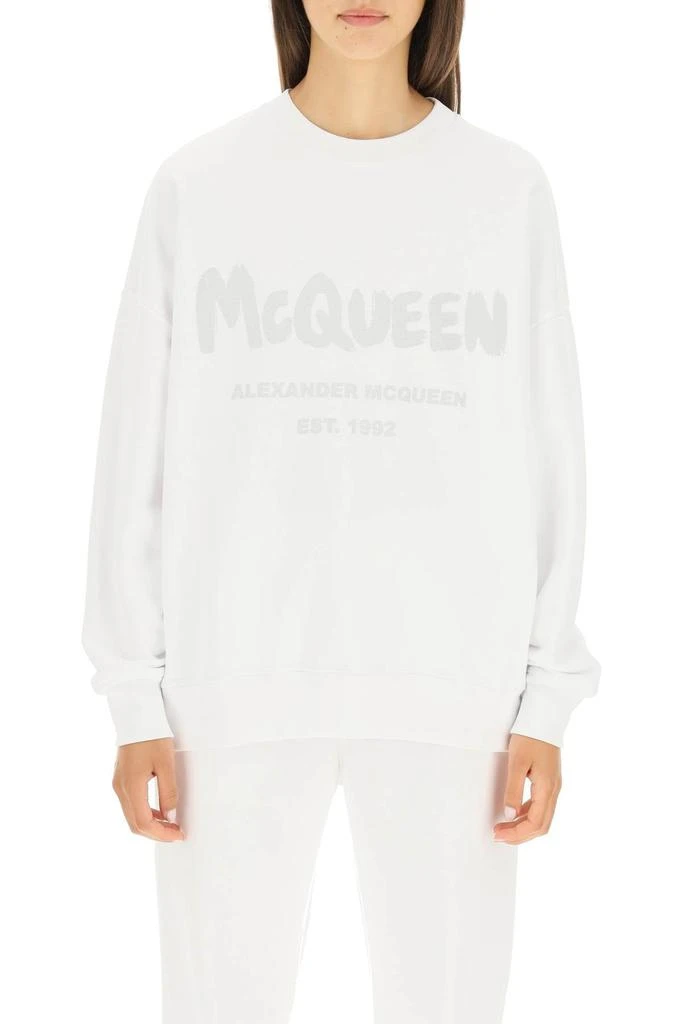 商品Alexander McQueen|Alexander mcqueen graffiti logo sweatshirt,价格¥2338,第2张图片详细描述