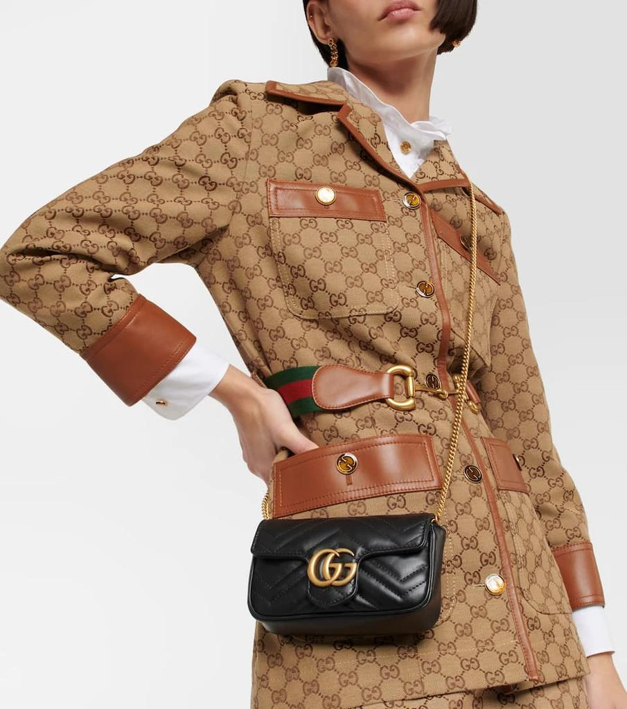 商品Gucci|GG Marmont 超迷你链条斜挎包,价格¥8349,第2张图片详细描述