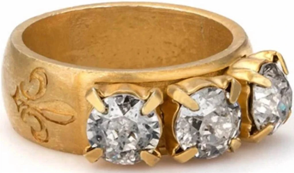 商品French Kande|French Kande - Triple Austrian Crystal Ring,价格¥665,第1张图片
