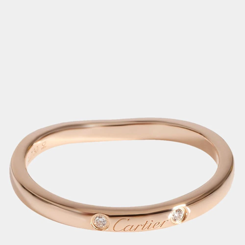 商品[二手商品] Cartier|Cartier Ballerine Wedding Band 18K Rose Gold Diamond Ring EU 53,价格¥7641,第3张图片详细描述