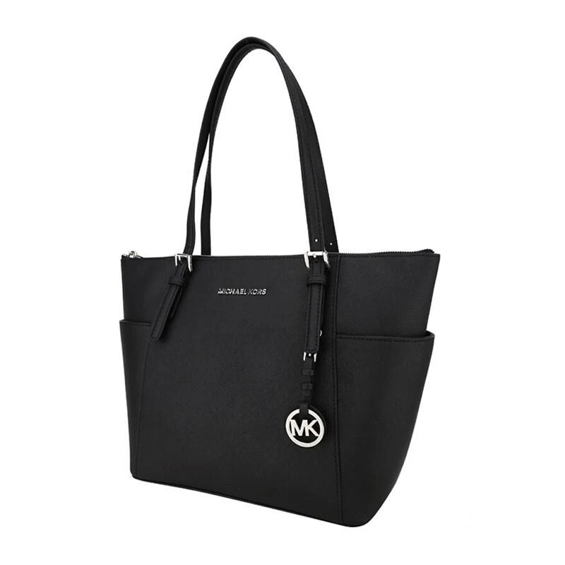 商品[国内直发] Michael Kors|Michael Kors迈克·科尔斯 MK女包 Jet Set Item手提单肩包 30F2STTT8L-BLACK黑色,价格¥1091,第1张图片