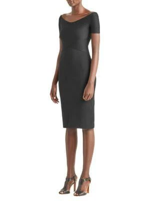 商品Ralph Lauren|Plissé Day Bodycon Dress,价格¥4151,第1张图片