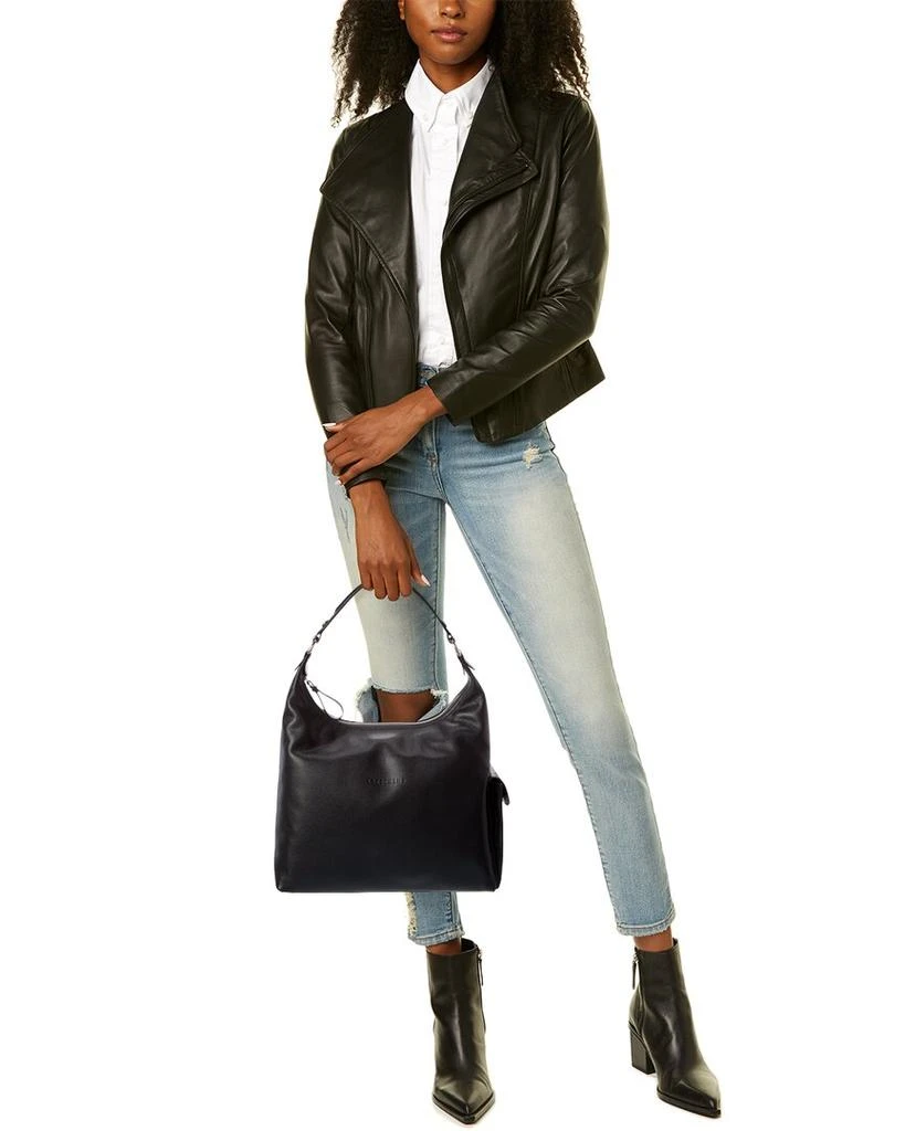 商品Longchamp|Longchamp Le Foulonne Leather Hobo Bag,价格¥2094,第4张图片详细描述
