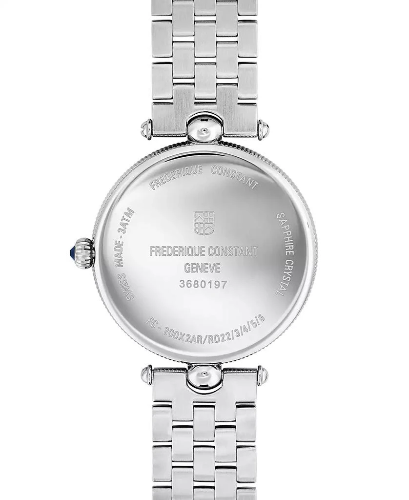 商品Frederique Constant|Women's Swiss Art Deco Stainless Steel Bracelet Watch 30mm,价格¥8186,第4张图片详细描述