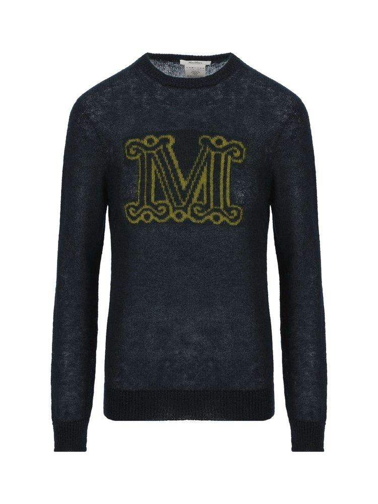 Max Mara Logo Intarsia Crewneck Sweater商品第1张图片规格展示