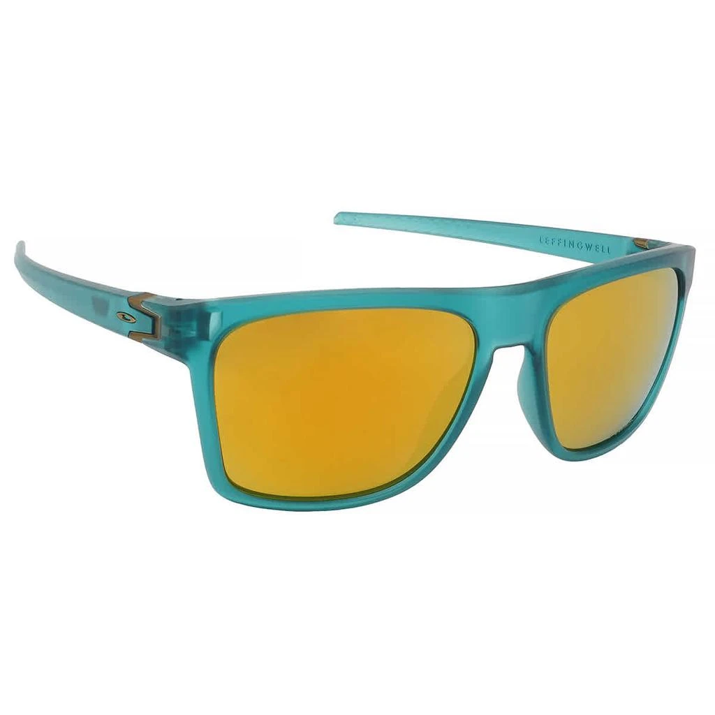 商品Oakley|Leffingwell Prizm 24k Polarized Square Men's Sunglasses OO9100 910006 57,价格¥809,第2张图片详细描述