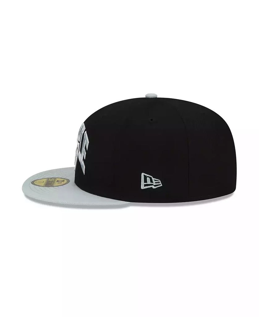 商品New Era|Men's X Staple Black, Gray Las Vegas Raiders Pigeon 59Fifty Fitted Hat,价格¥380,第4张图片详细描述