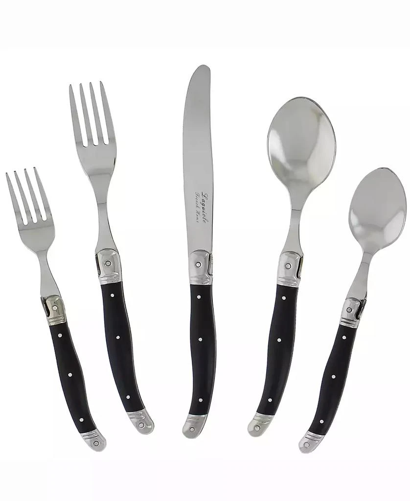 商品French Home|Laguiole 20 Piece Stainless Steel Flatware Set, Service for 4,价格¥760,第2张图片详细描述