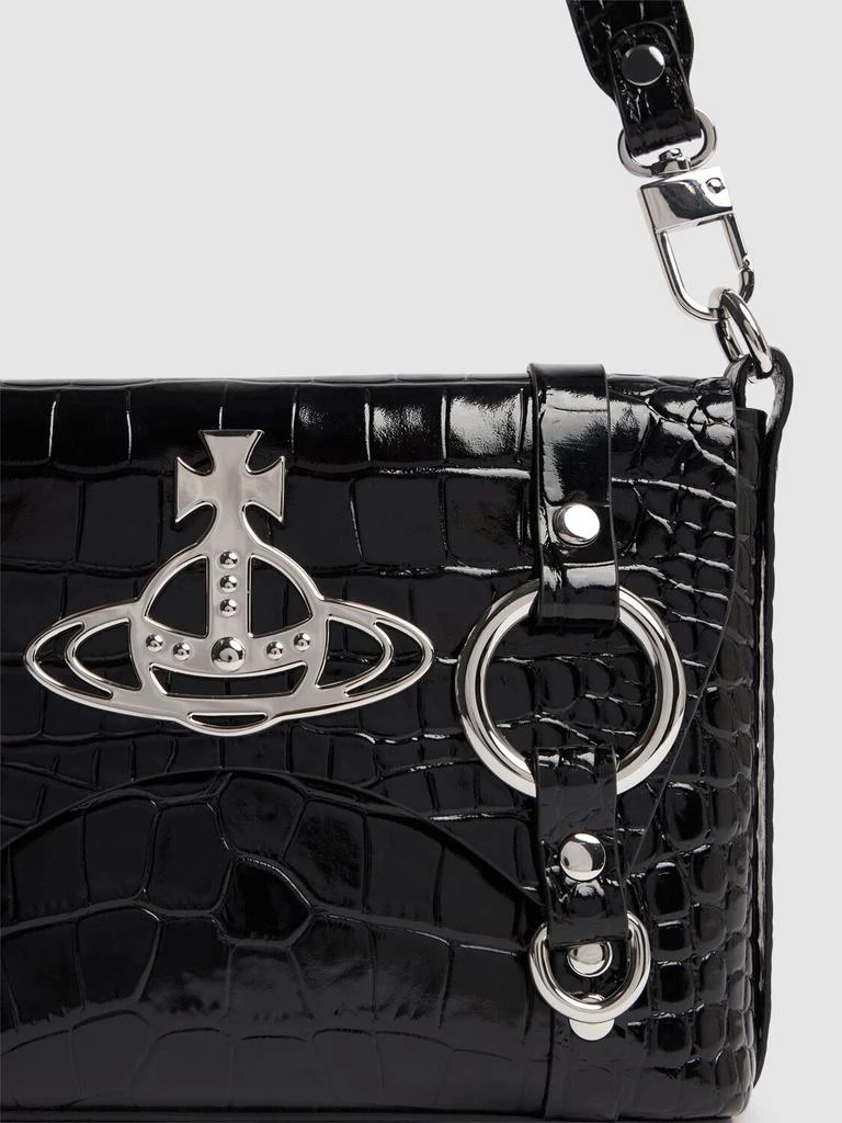 商品Vivienne Westwood|Kim Croc Embossed Leather Crossbody Bag,价格¥5540,第3�张图片详细描述