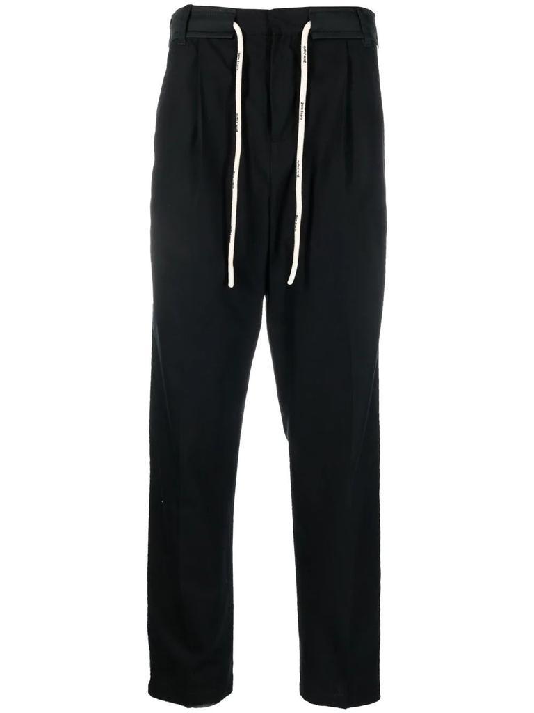 商品Palm Angels|PALM ANGELS Track Belt Pants Black,价格¥4238,第1张图片