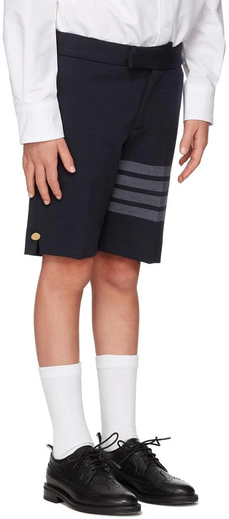 商品Thom Browne|海军蓝 4-Bar 儿童短裤,价格¥5729,第3张图片详细描述