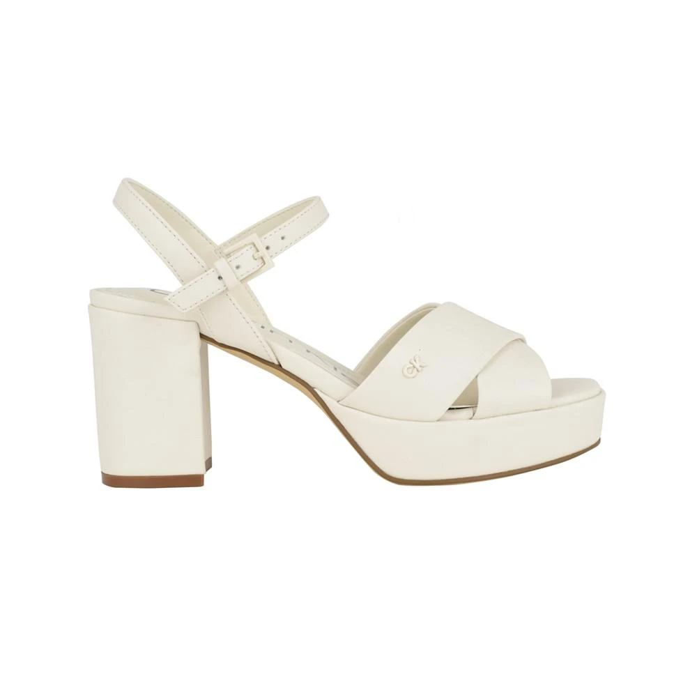 商品Calvin Klein|Women's Lorita High Block Heel Dress Sandals,价格¥421,第2张图片详细描述