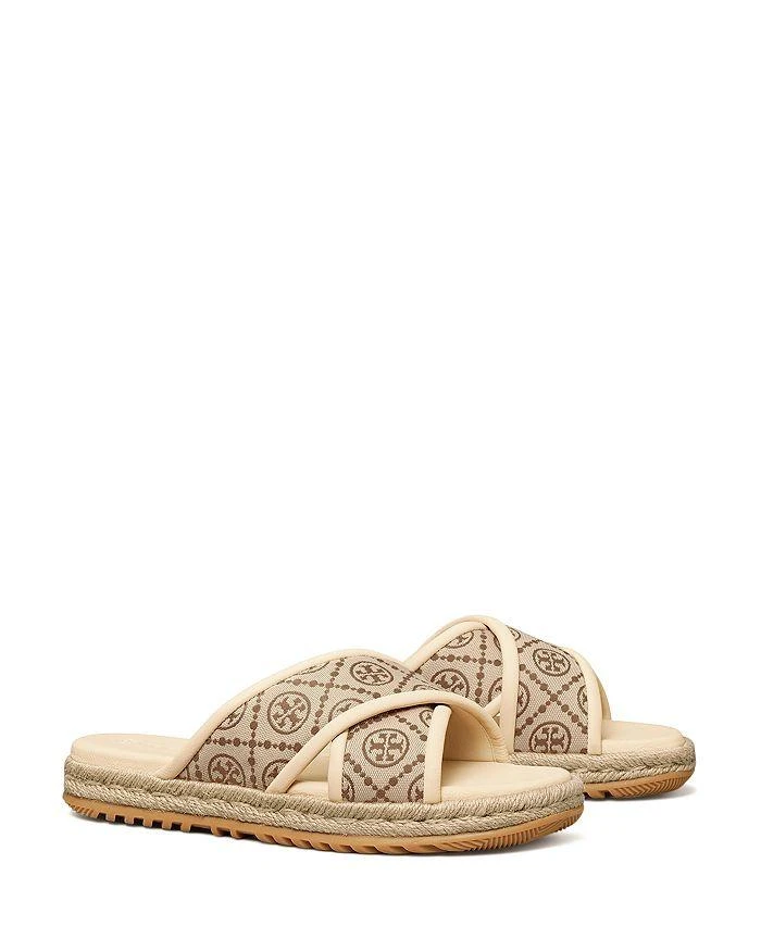 商品Tory Burch|Women's T Monogram Crossband Espadrille Sandals,价格¥1119,第1张图片
