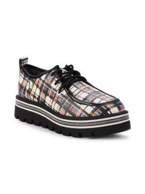 商品Sam Edelman|Larow Plaid Platform Sneakers,价格¥237,第2张图片详细描述