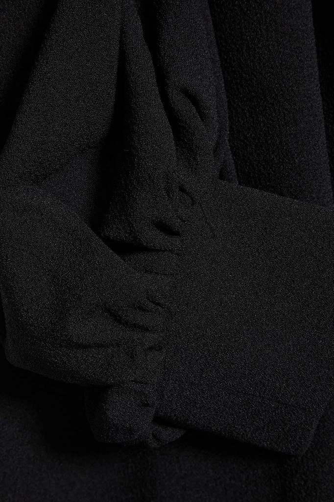 商品Ganni|Gathered stretch-crepe mini dress,价格¥804,第2张图片详细描述