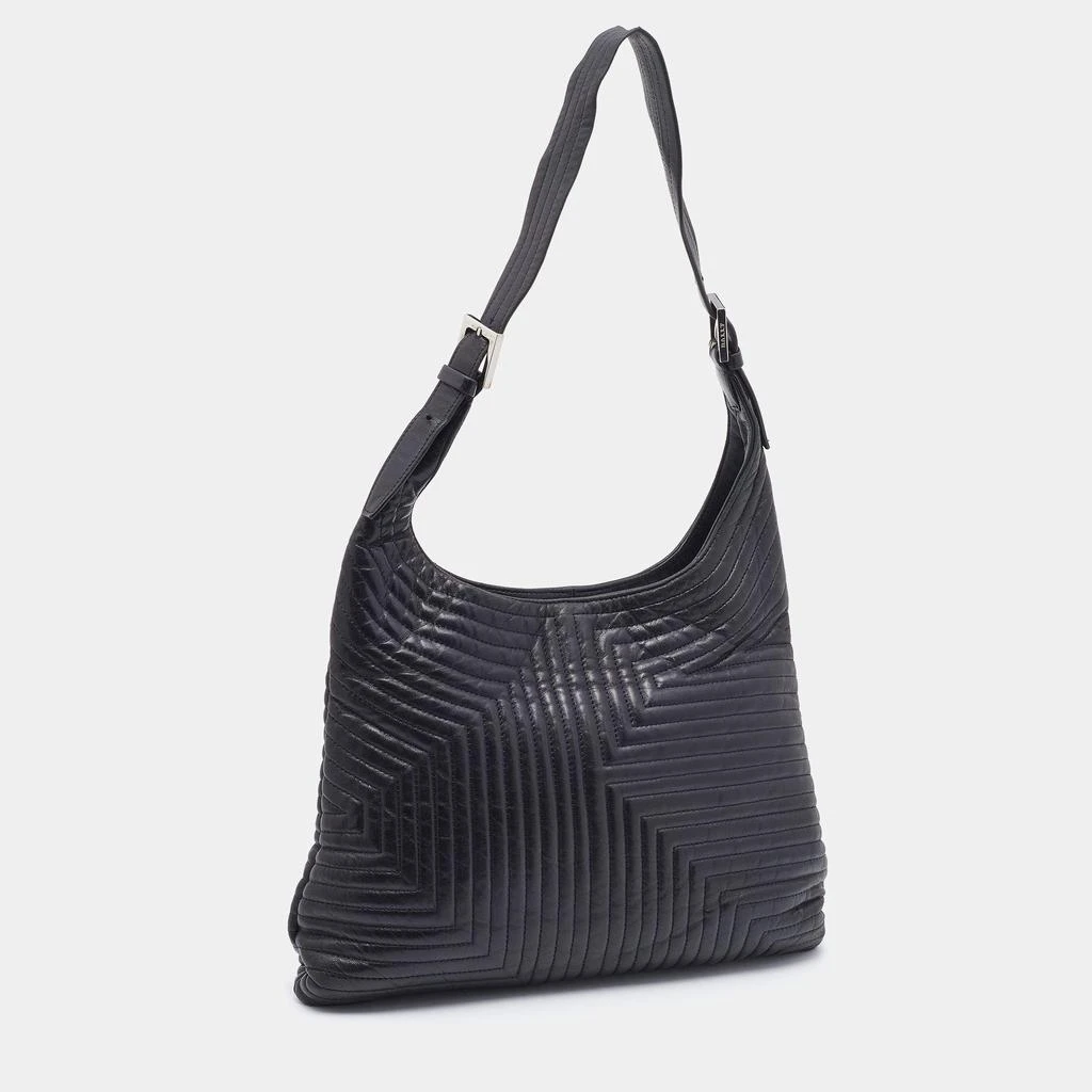 商品[二手商品] Bally|Bally Black Quilted Leather Shoulder Bag,价格¥1253,第3张图片详细描述