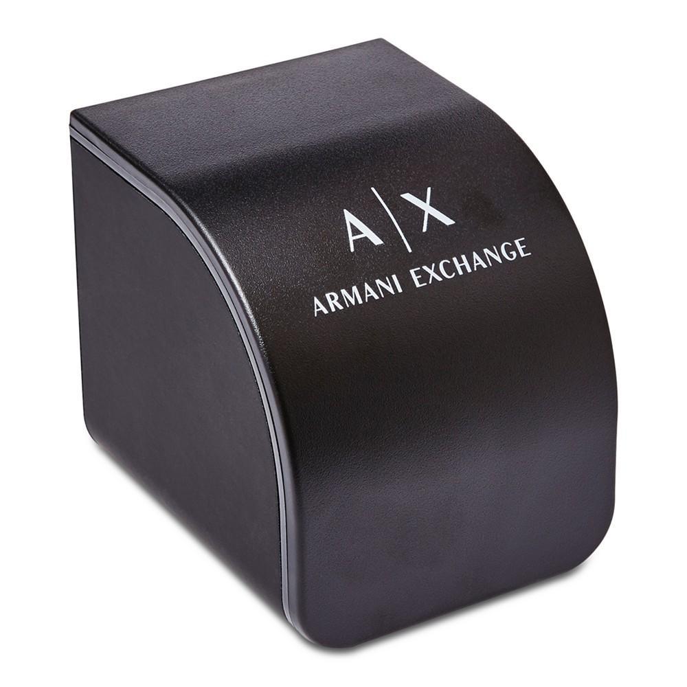 商品Armani Exchange|Men's Dark Green Leather Strap Watch 42mm,价格¥1126,第6张图片详细描述