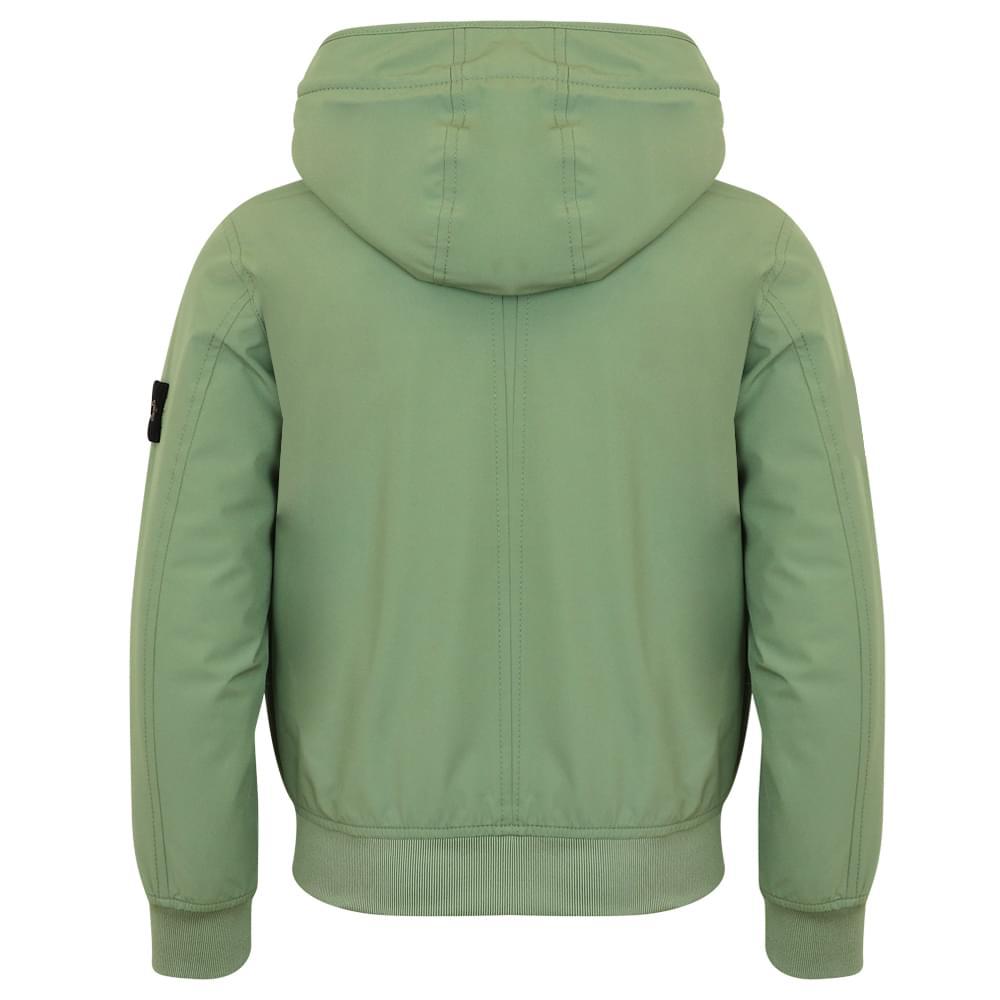Sage Green Hooded Zip Up Jacket商品第4张图片规格展示