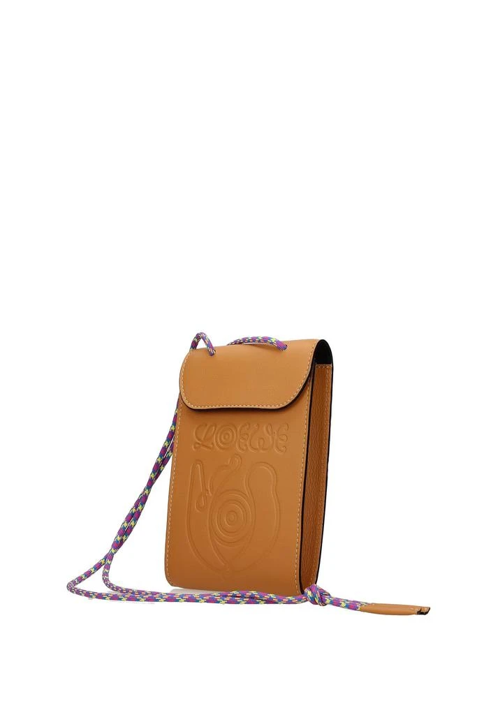 商品Loewe|Crossbody Bag phone holder Leather Brown Honey,价格¥2136,第2张图片详细描述