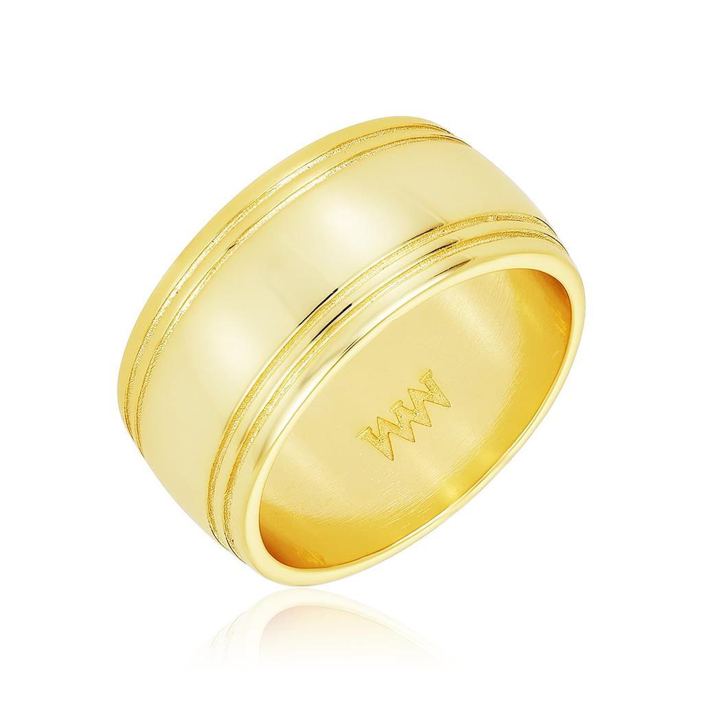 商品Melinda Maria|The Muse Thick Band Ring Gold,价格¥432,第5张图片详细描述