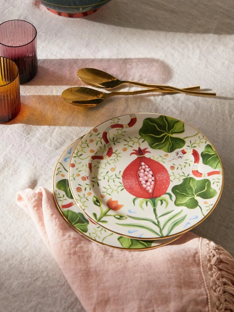 商品LA DOUBLE J|Set of two fruit-print porcelain dessert plates,价格¥1447,第2张图片详细描述